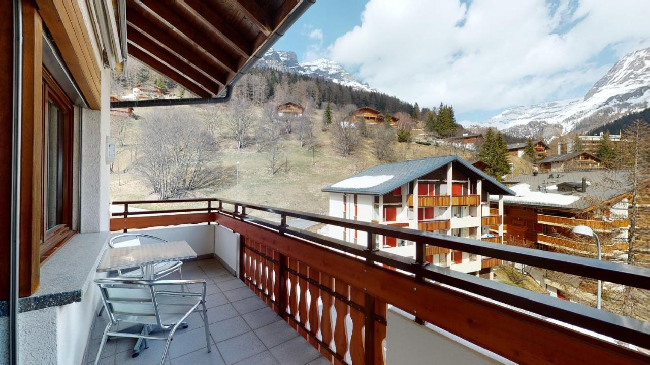 Gonenstein Residence In Leukerbad, Entire Apartment/Studio With Balcony المظهر الخارجي الصورة